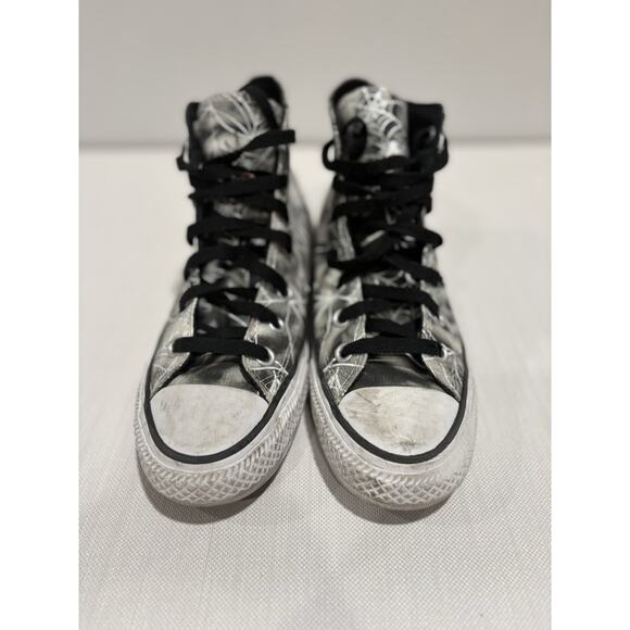 Converse hi-top Black Widow Spider Chuck Taylor Pro Unisex Size 5.5/7.5 Tie Dye - Picture 3 of 7